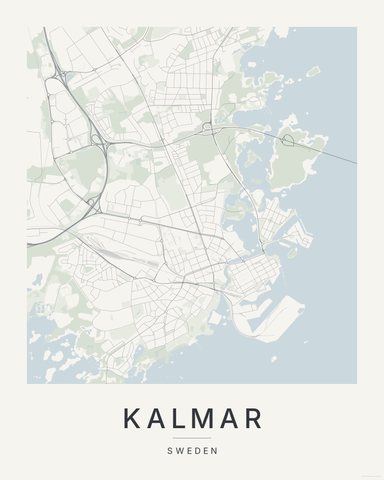Kalmar map print, first colorway