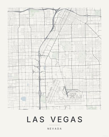 Las Vegas map print, first colorway